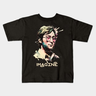 John Lennon - Aesthetic Painting Kids T-Shirt